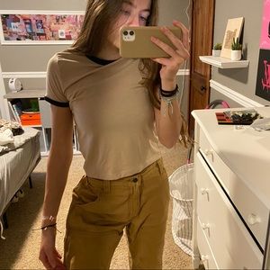 Brown soft tee shirt